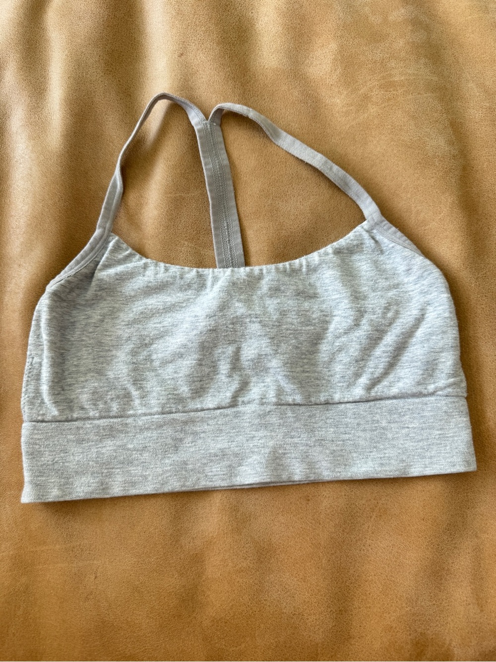 Light Gray Racerback spots bra - Women's Comfort Crop Top